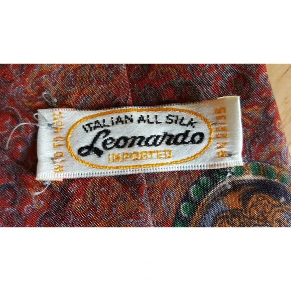 LEONARD Italian silk vintage TIE